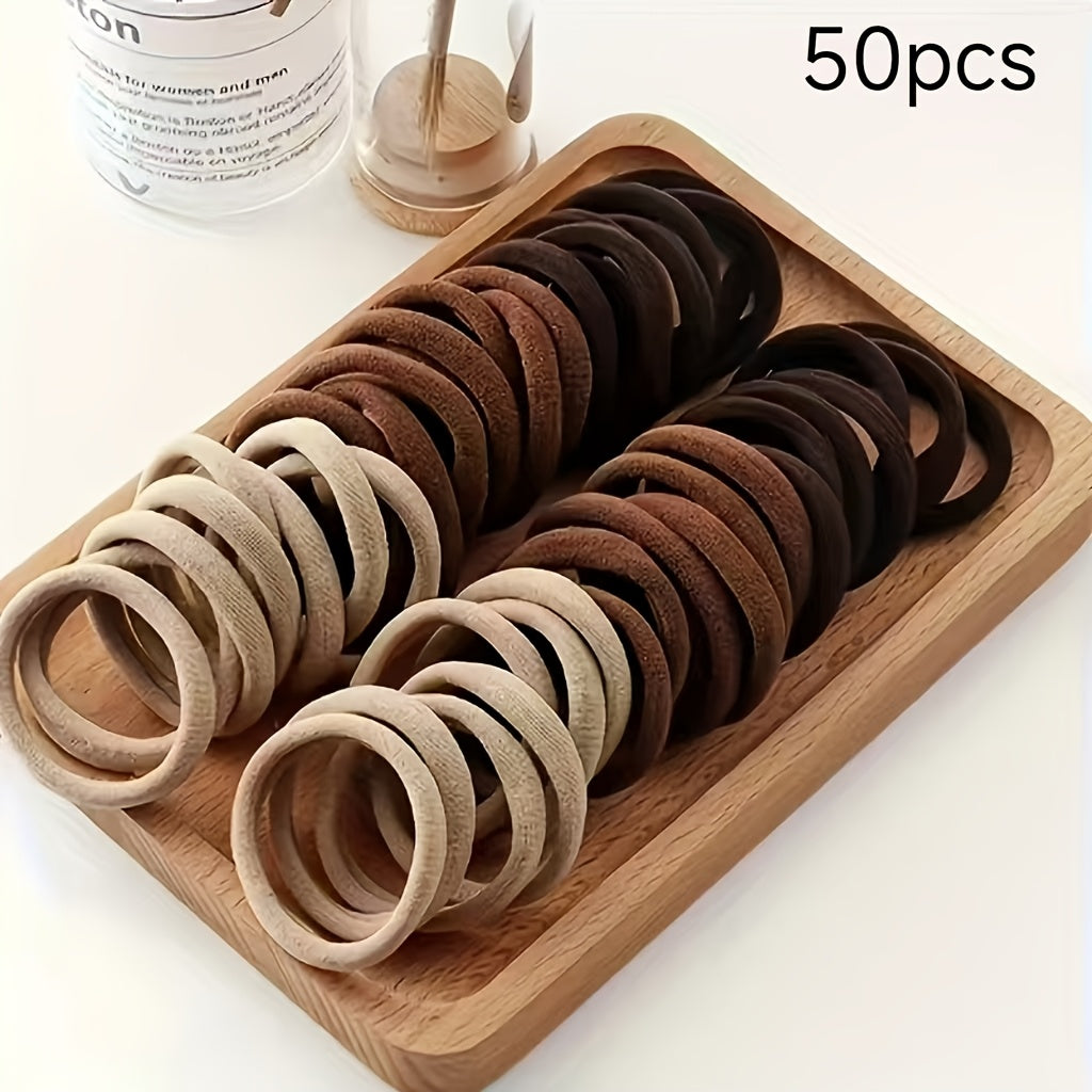 Velvet Touch Hair Ties (50 pcs) – By VibeQueen