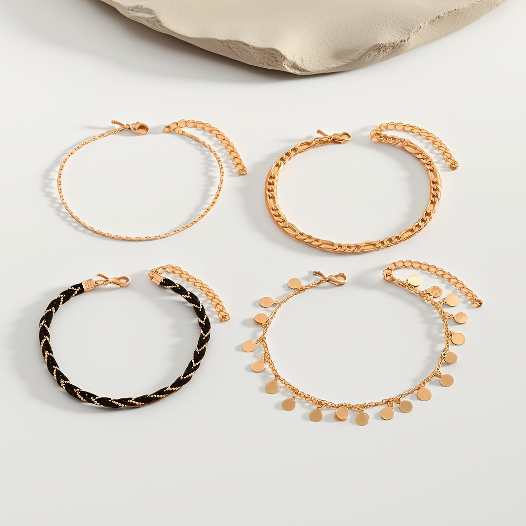 Amara Luxe Enkelbandjes – By VibeQueen