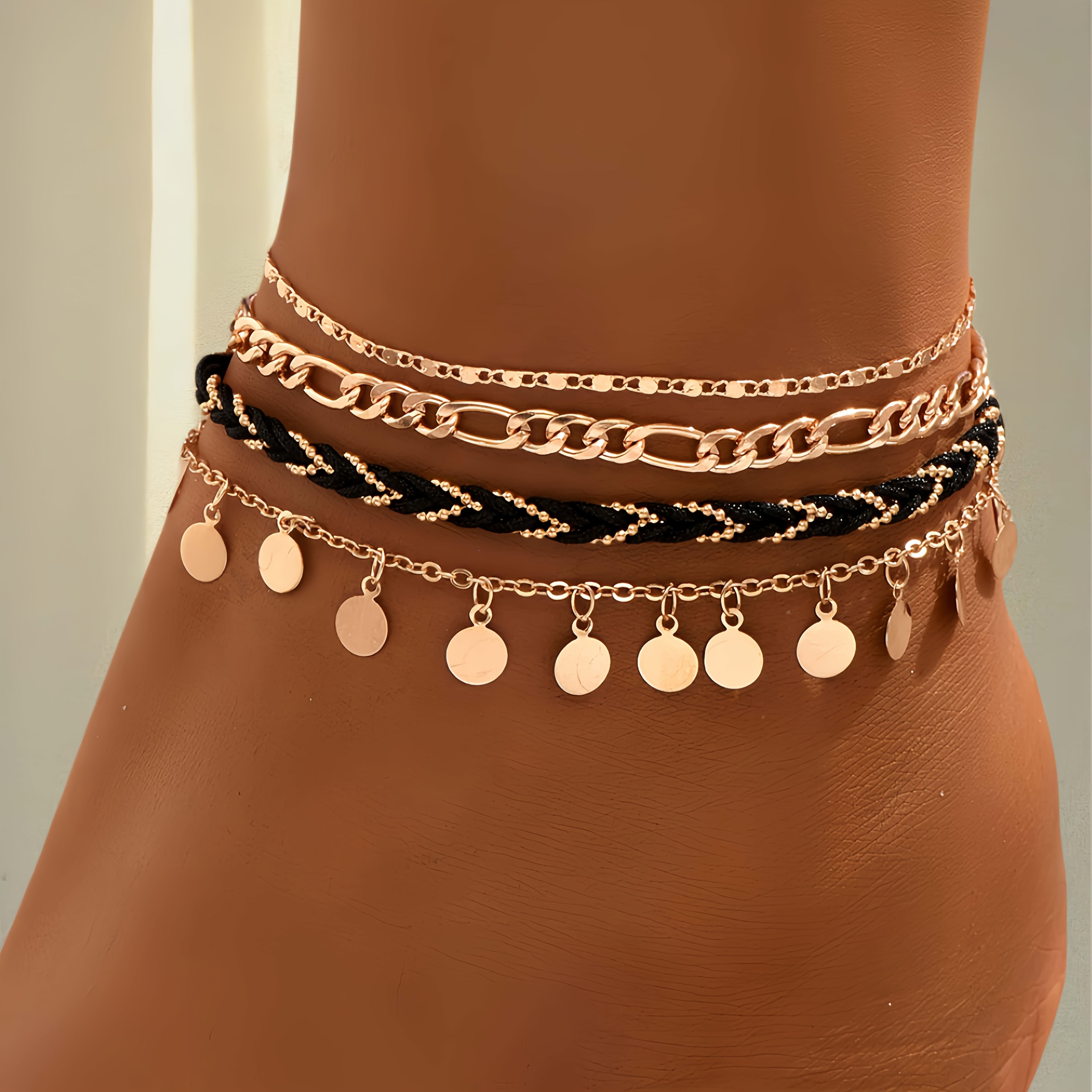 Amara Luxe Enkelbandjes – By VibeQueen